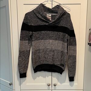 Private member Small Men’s Black and Gray Sweater